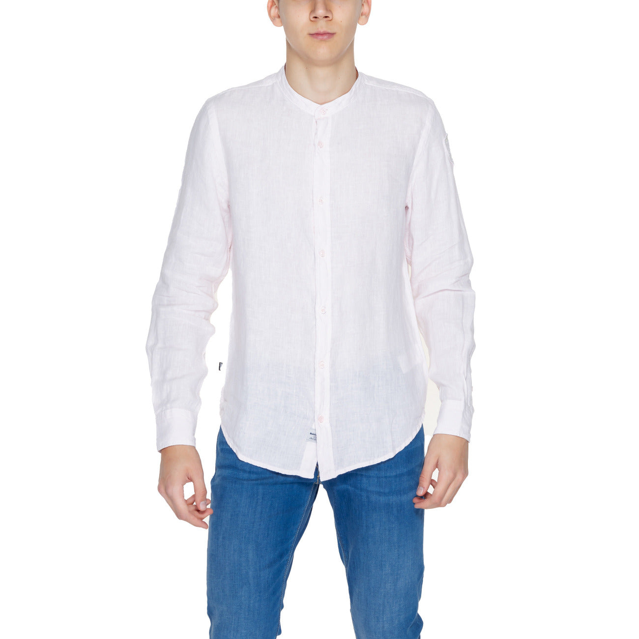 Blauer Hemd Herren