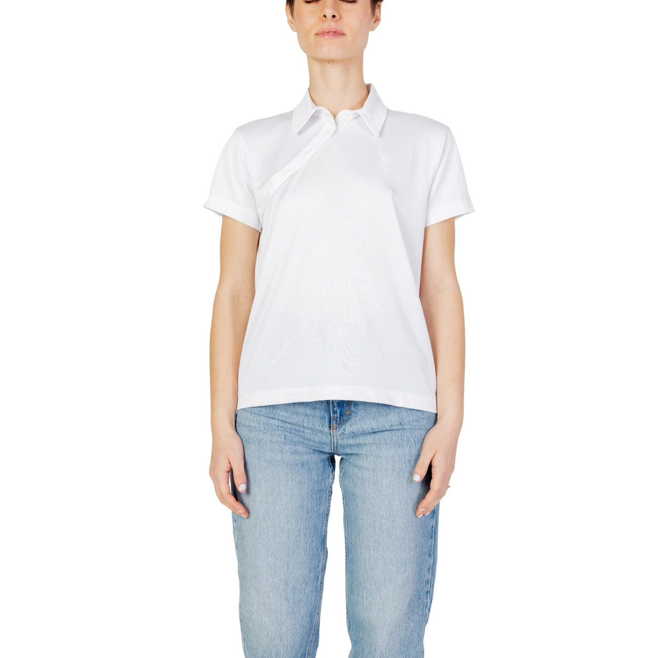 Blauer Polo Damen