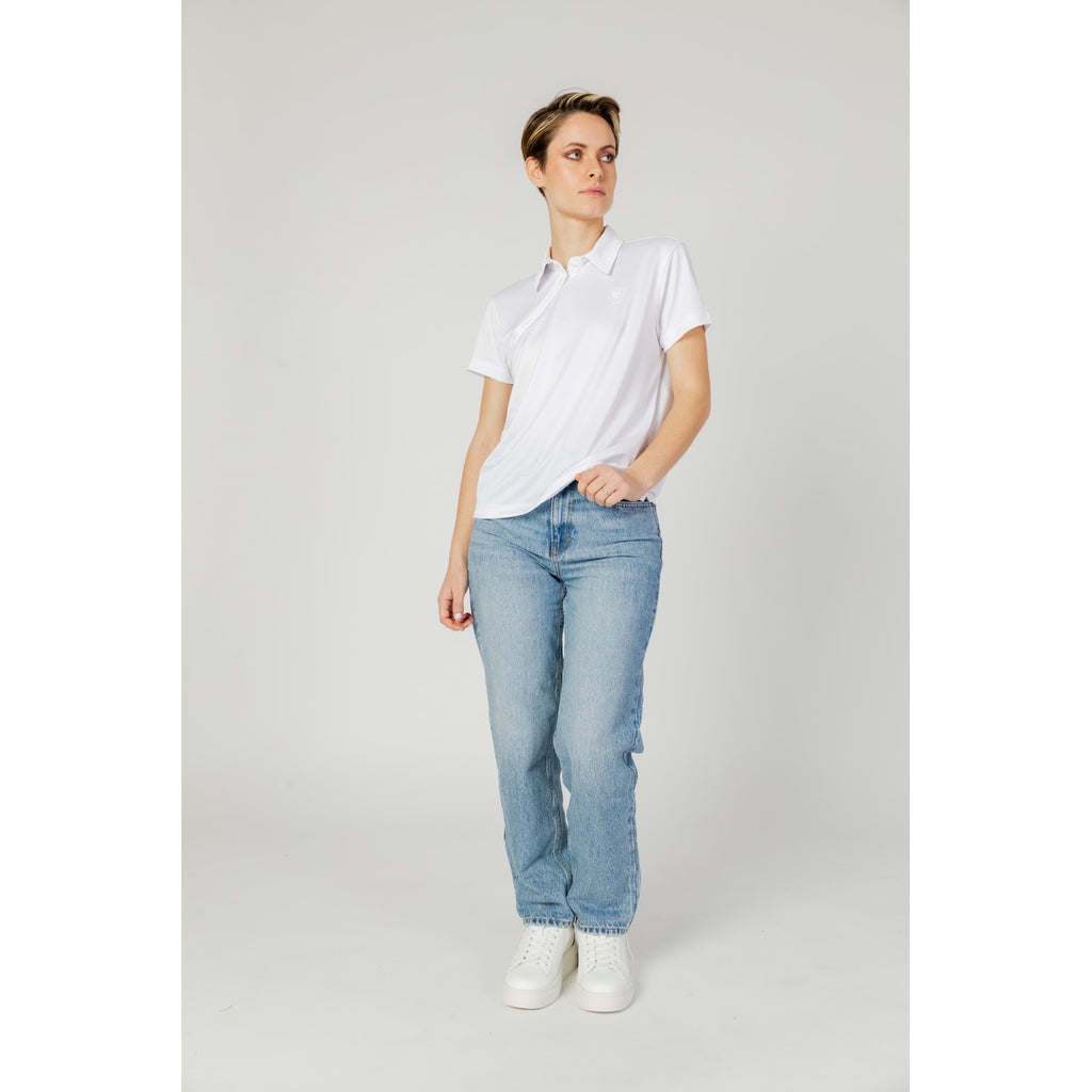 Blauer Polo Damen